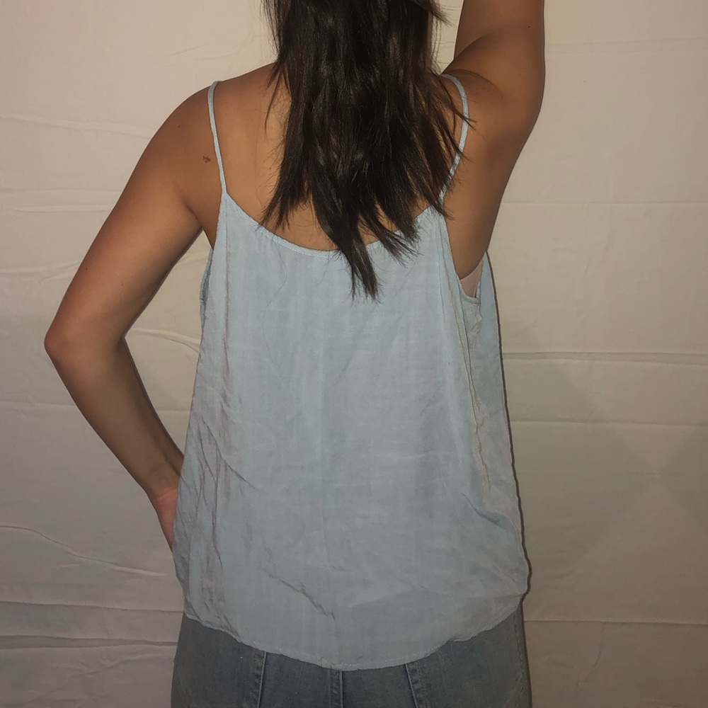 Light Blue Embroidered Top - Picture 3 of 3